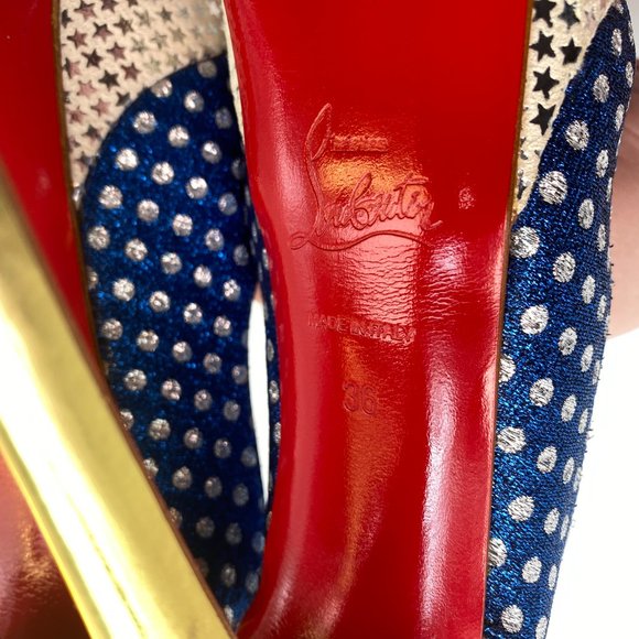 🌷❤️‍🔥SPRING SALE 🔥 FINAL PRICE🌷💥Christian Louboutin Lady Peep 150 Sling 36 - Picture 8 of 9